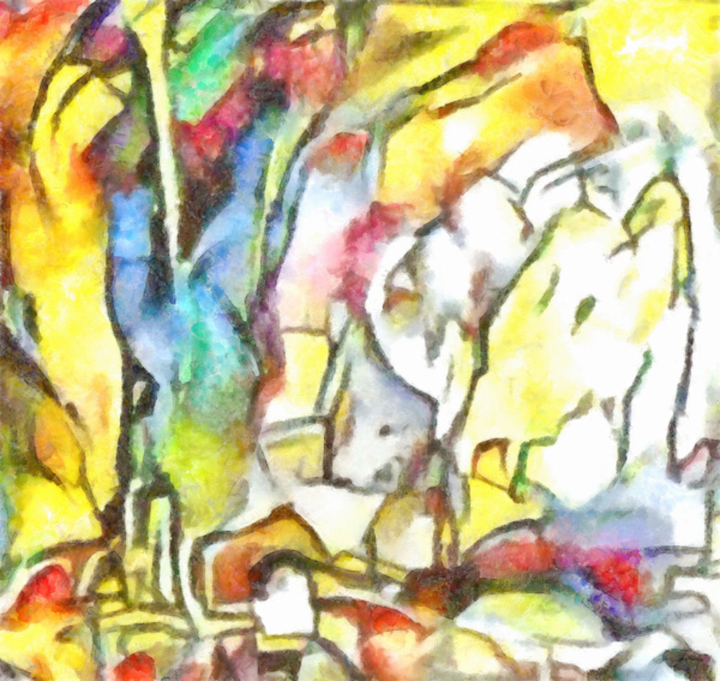 Detail of Big trees, 2016 by Alex Caminker