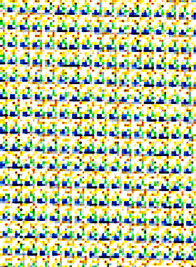 Detail of Dedication to suprematism, 2016 by Alex Caminker