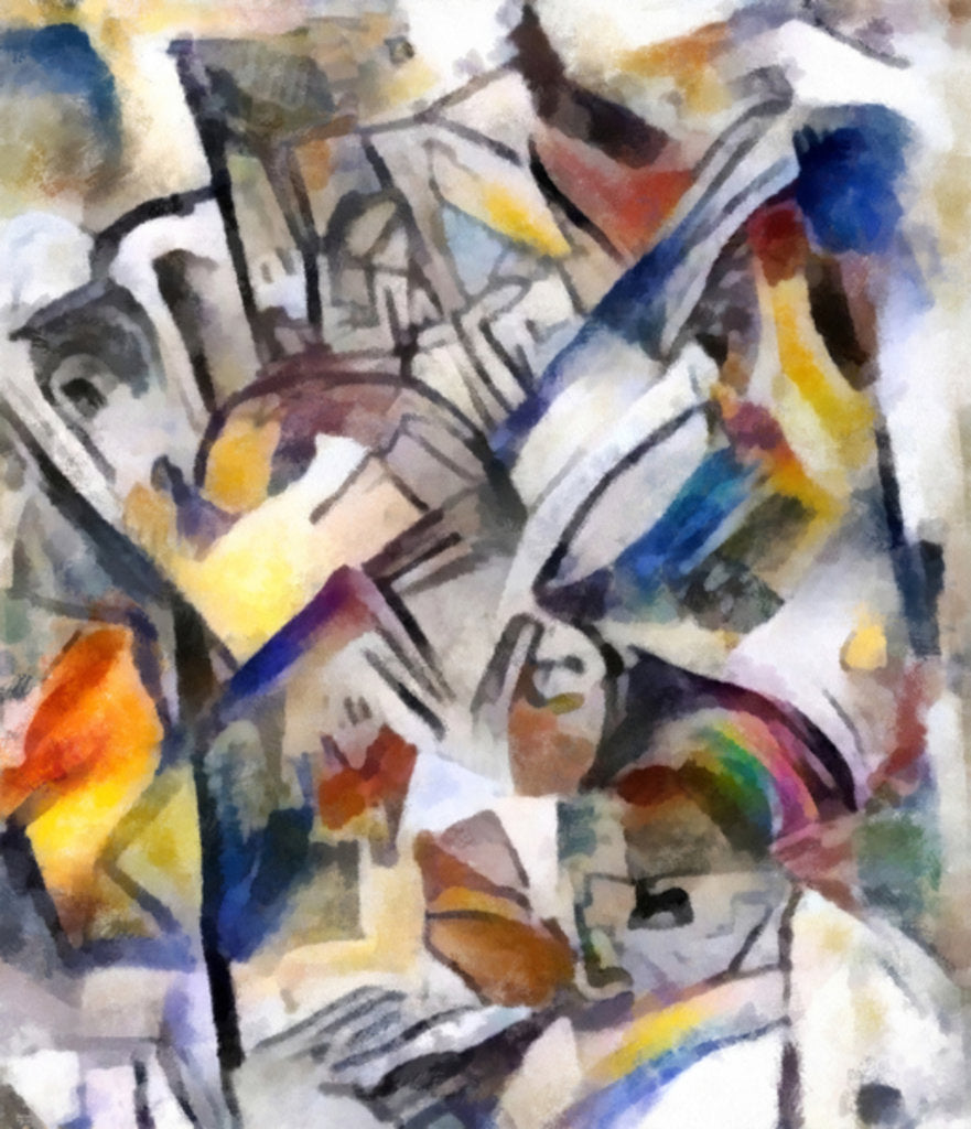 Detail of City outskirts, 2015 by Alex Caminker