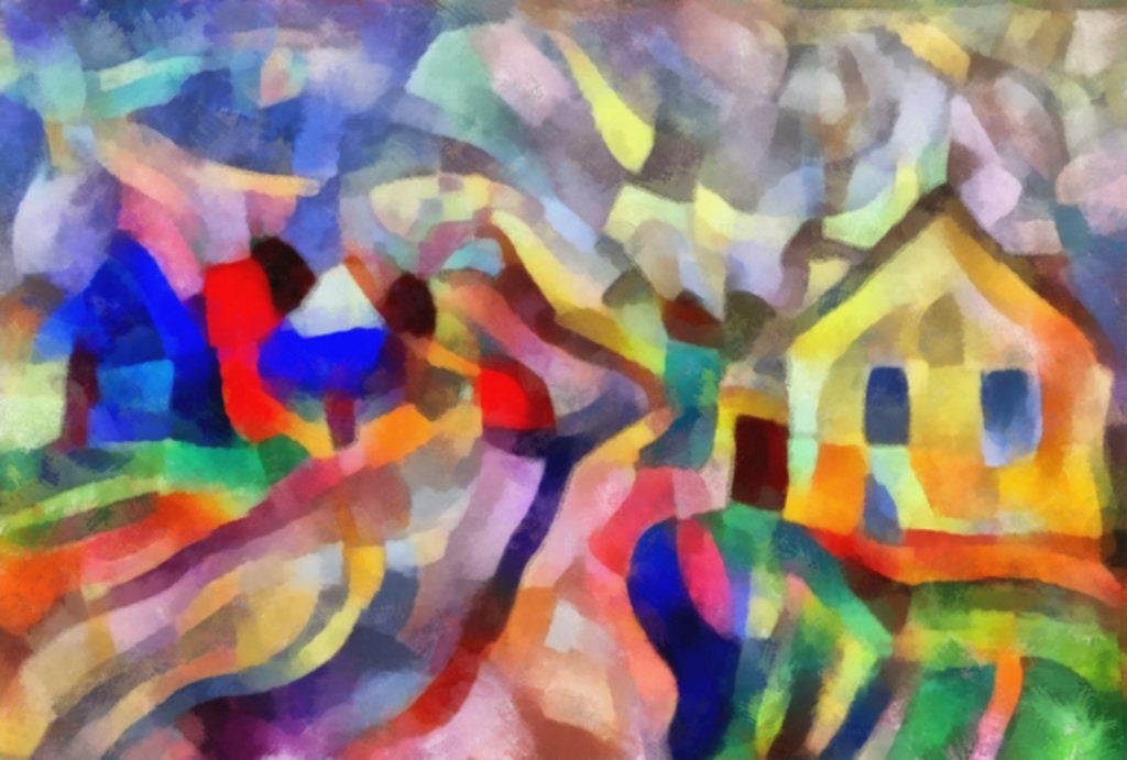 Detail of By the road, 2017 by Alex Caminker