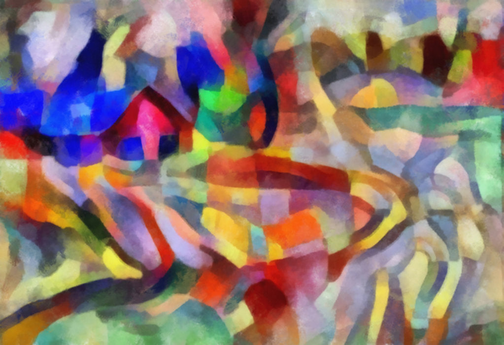 Detail of Blue houses,2017 by Alex Caminker