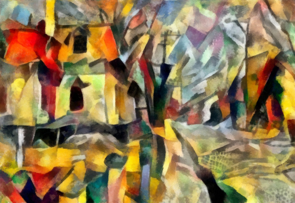 Detail of Autumn road, 2017 by Alex Caminker