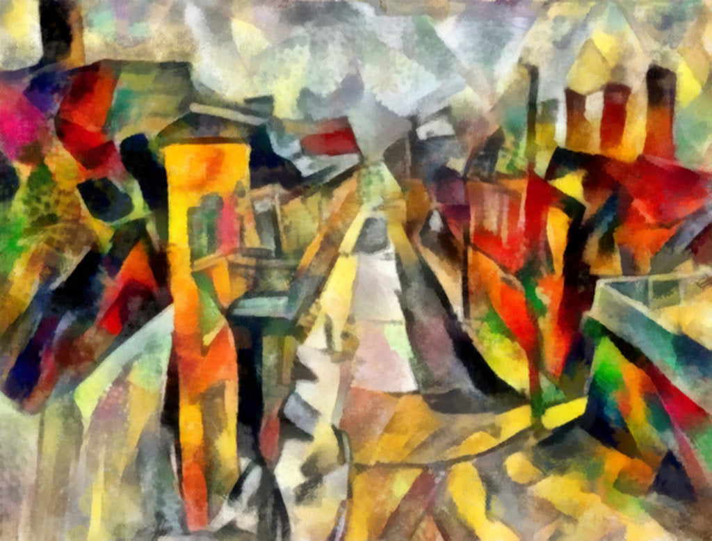 Detail of Autumn street, 2017 by Alex Caminker