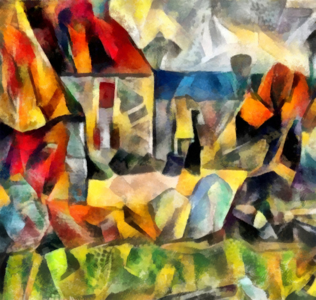 Detail of Autumn courtyard, 2017 by Alex Caminker