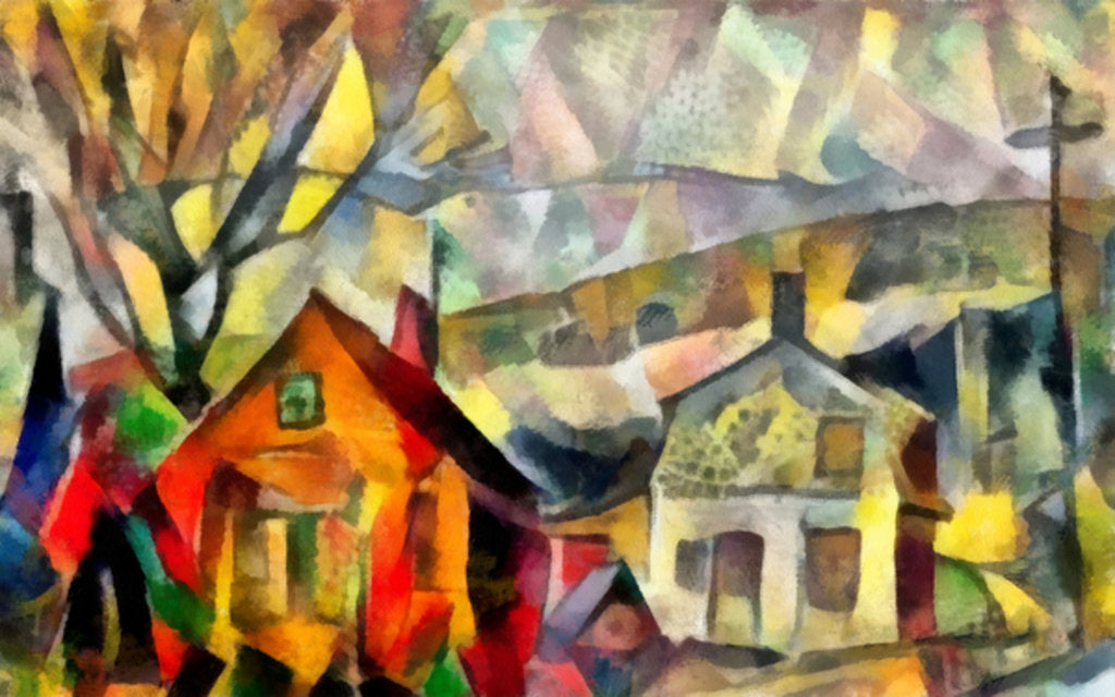 Detail of Autumn landscape #2, 2017 by Alex Caminker