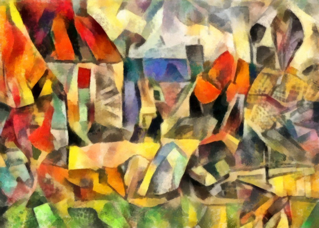 Detail of Autumn courtyard, 2017 by Alex Caminker