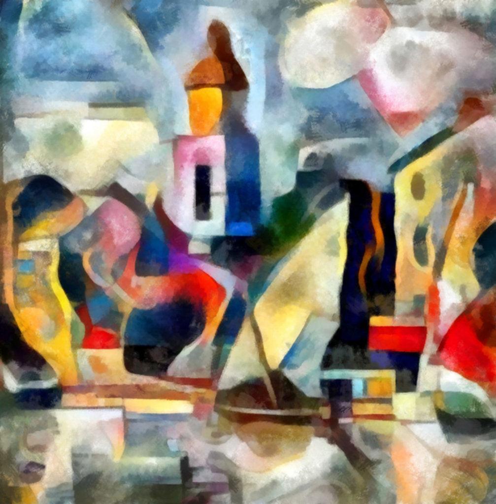 Detail of Church in the hills, 2017 by Alex Caminker