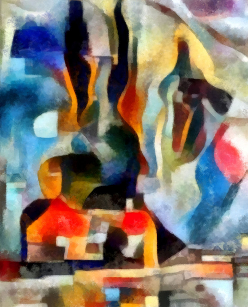 Detail of Lunar evening, 2017 by Alex Caminker