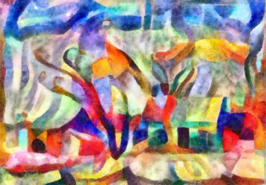 Detail of In the gardens, 2017 by Alex Caminker