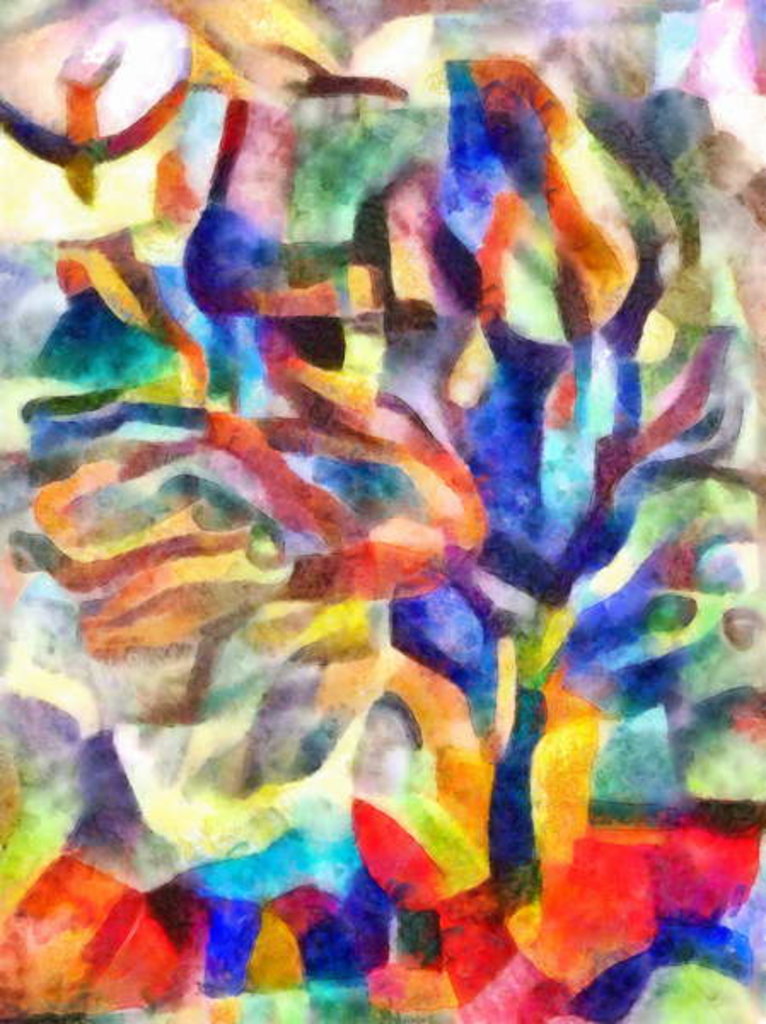 Detail of Fruit tree, 2017 by Alex Caminker