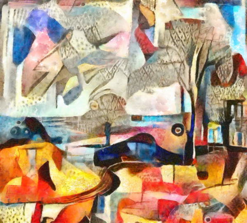 Detail of Near the bay, 2017 by Alex Caminker