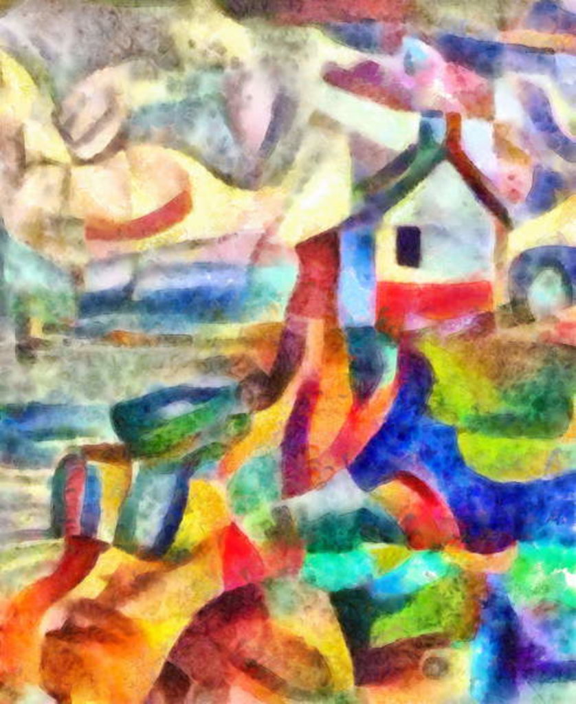 Detail of House at the seaside, 2017 by Alex Caminker