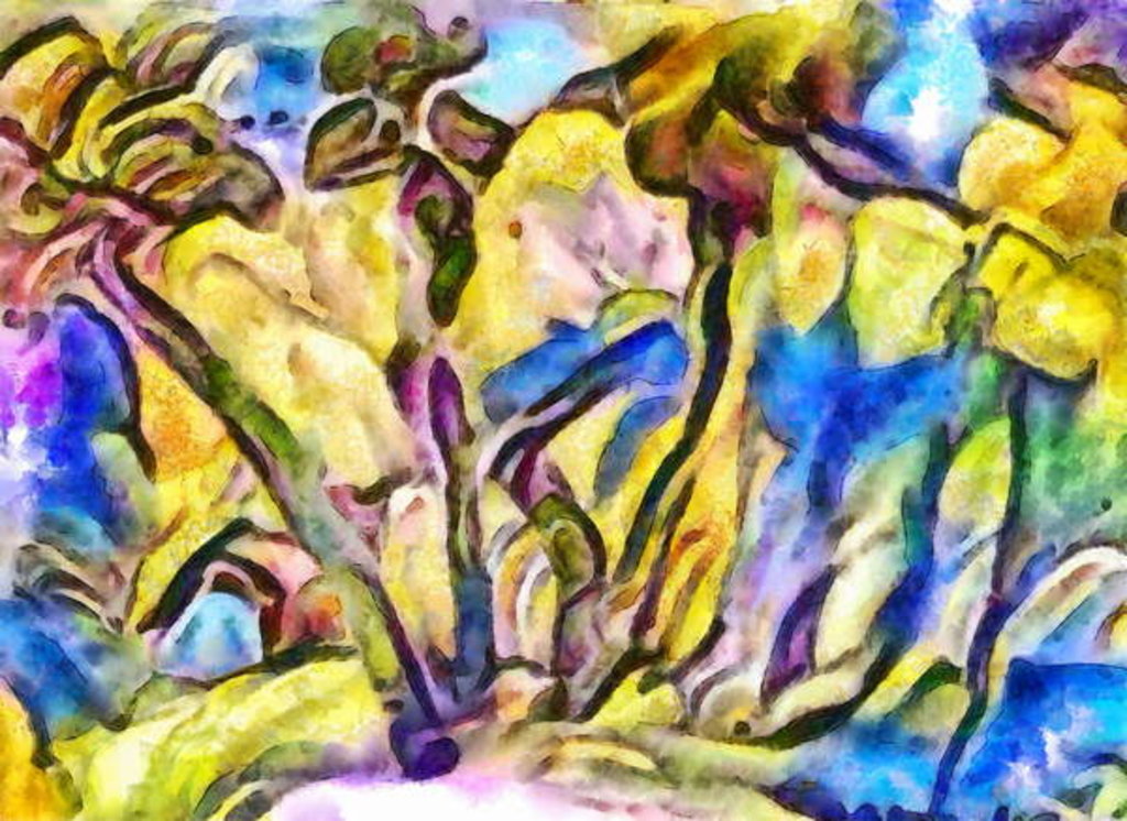 Detail of Edge of the forest, 2017 by Alex Caminker