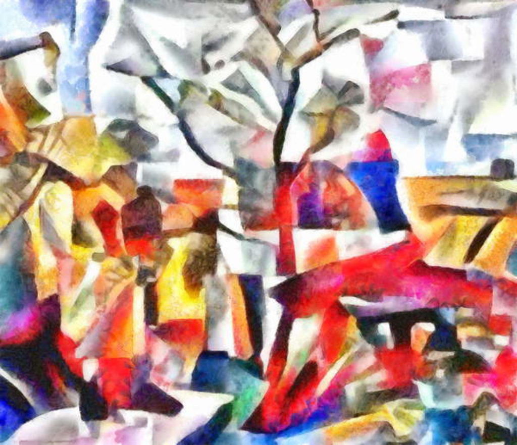 Detail of Landscape with lonely tree, 2017 by Alex Caminker