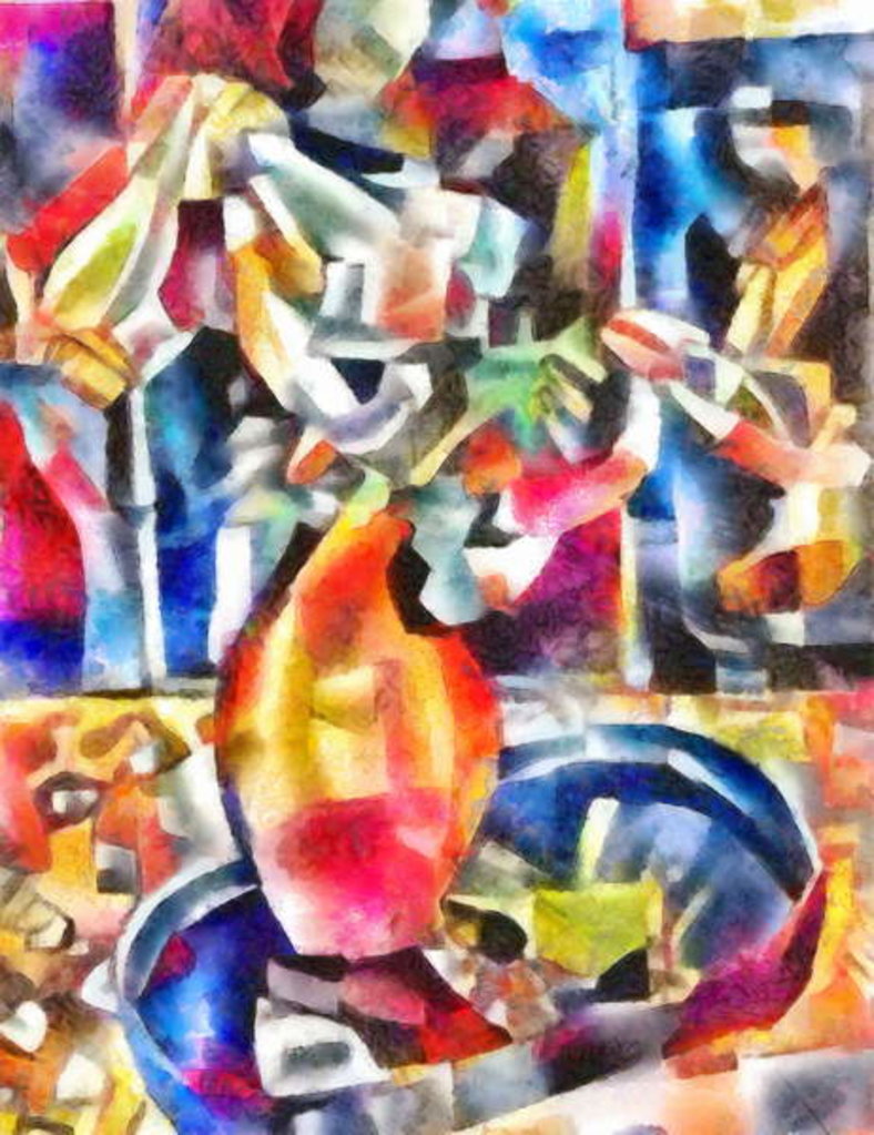 Detail of Fading flowers in a bottle, 2017 by Alex Caminker