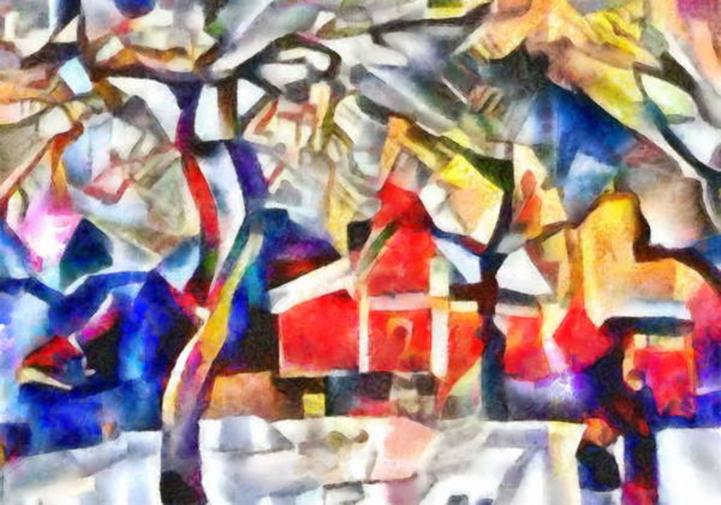 Detail of Winter house, 2017 by Alex Caminker