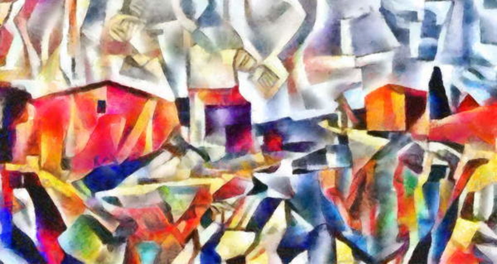 Detail of Barns, 2017 by Alex Caminker