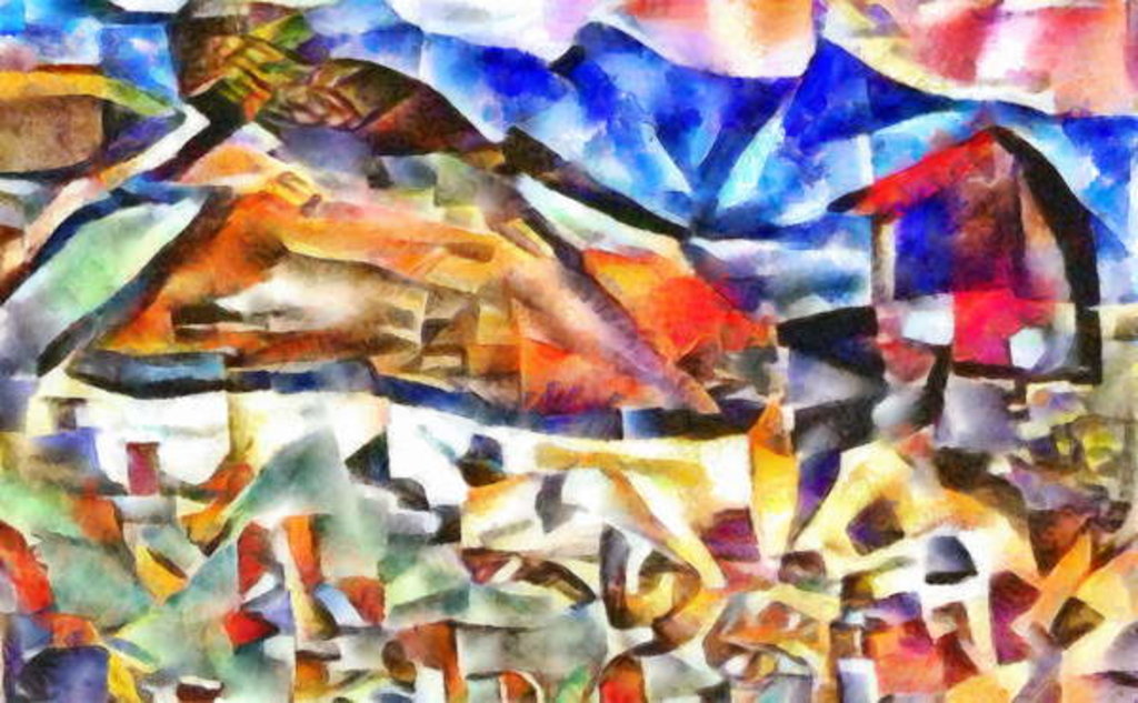 Detail of The rocky foot of the hill, 2017 by Alex Caminker