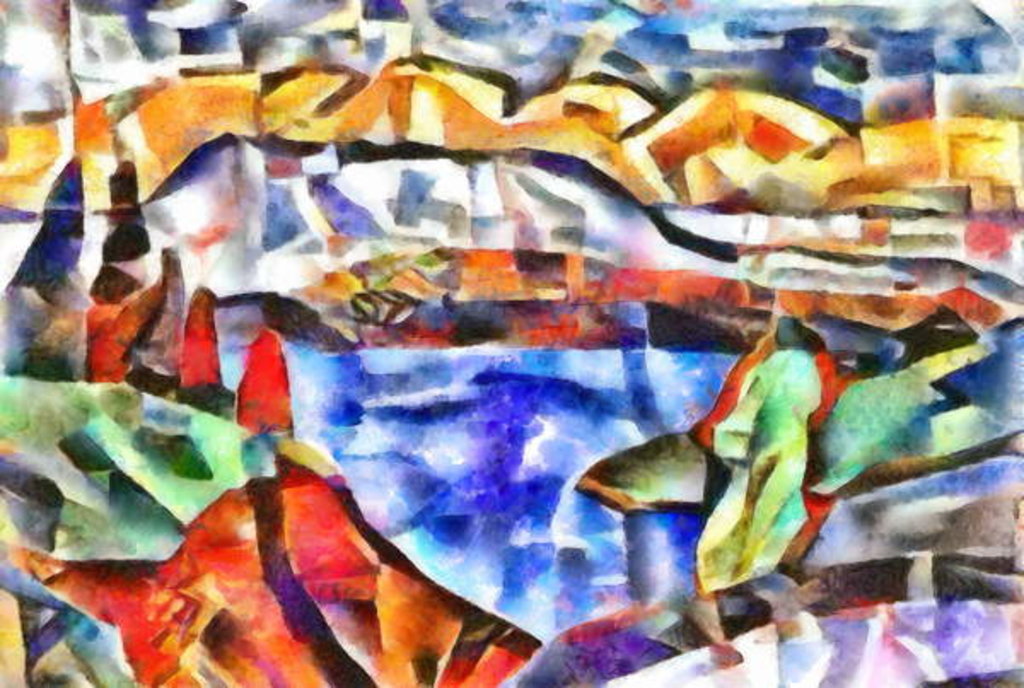 Detail of Near the bay, 2017 by Alex Caminker