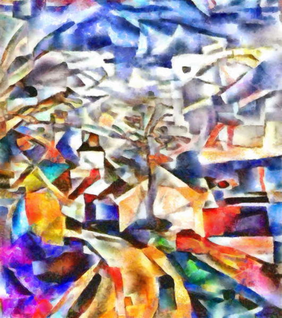 Detail of Colorful path, 2017 by Alex Caminker