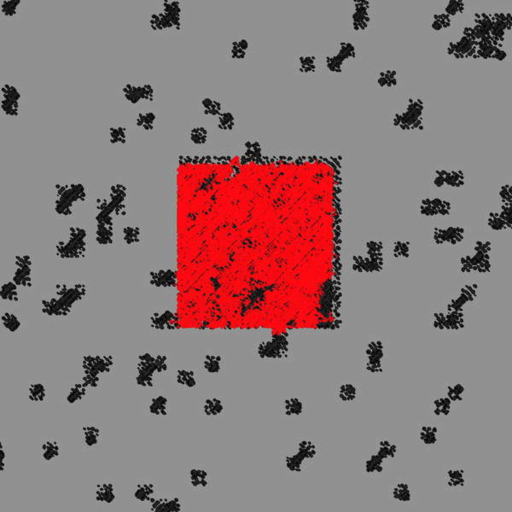 Detail of Bristles, 2017 by Alex Caminker