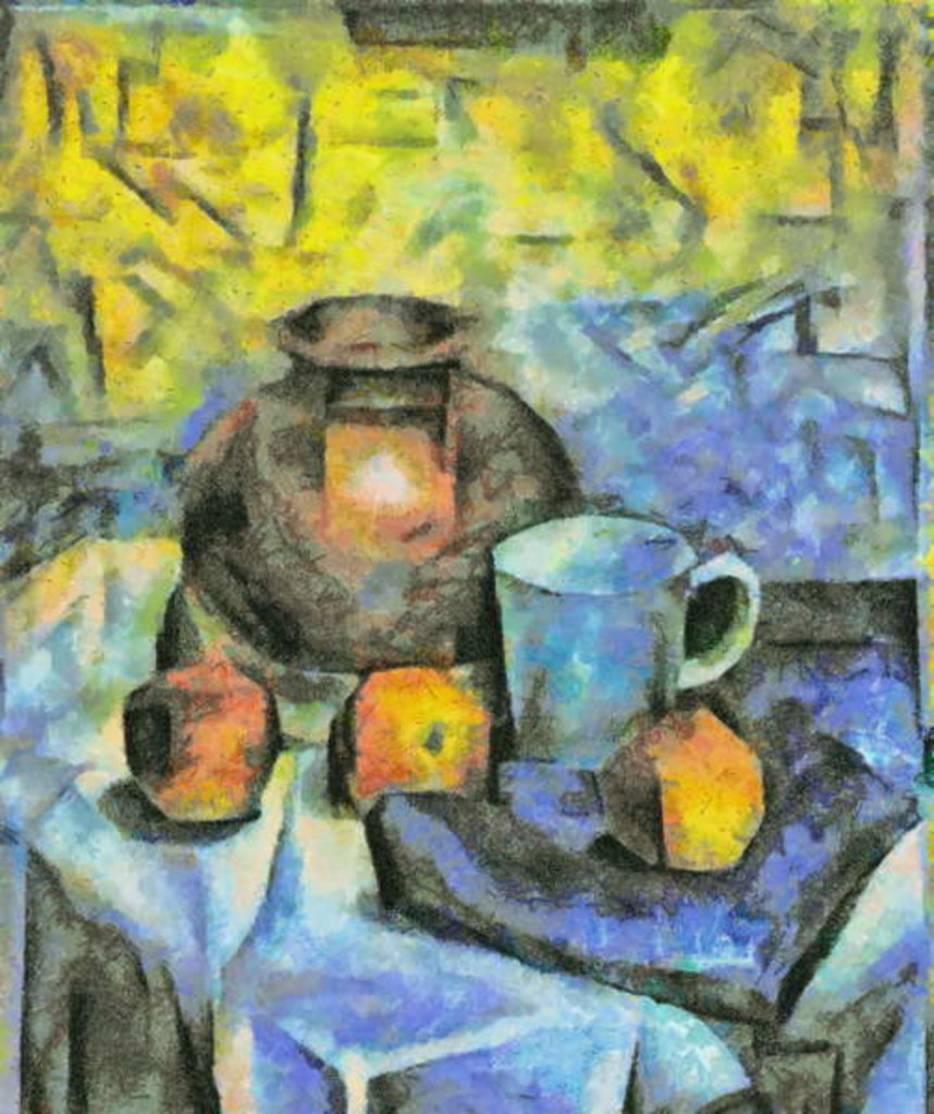 Detail of In blue № 2, 2017 by Alex Caminker