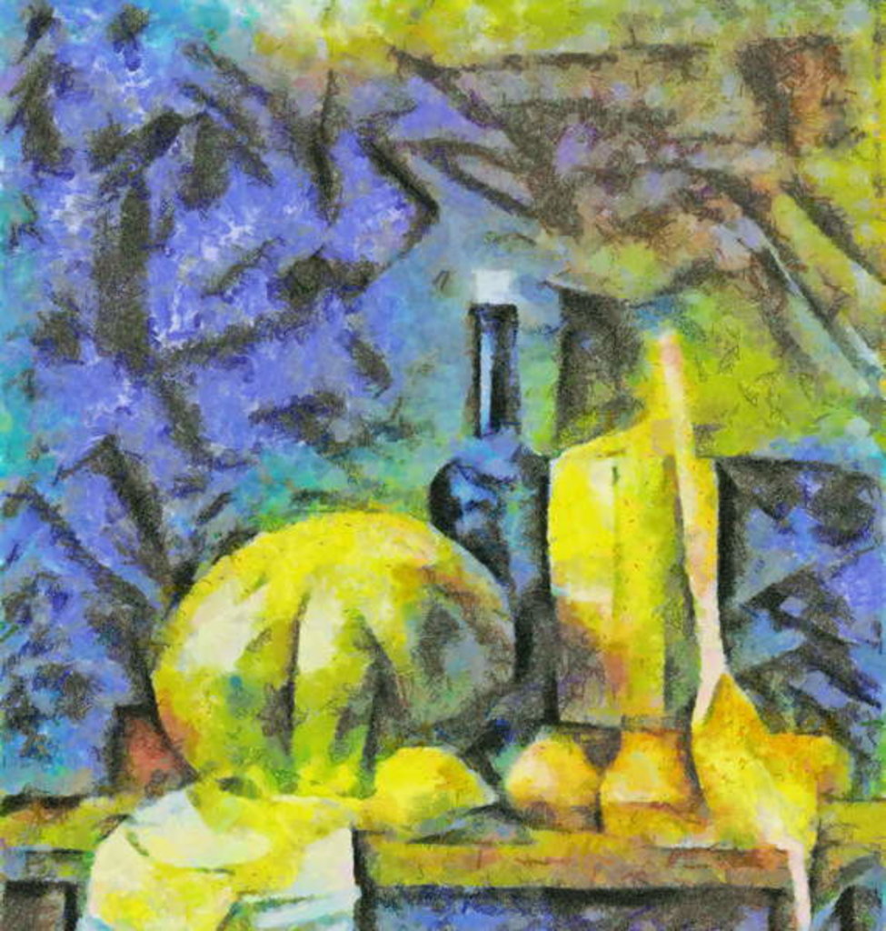 Detail of In blue № 5, 2017 by Alex Caminker