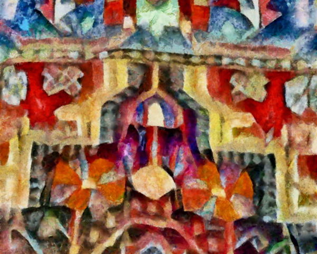 Detail of In the red, 2017 by Alex Caminker