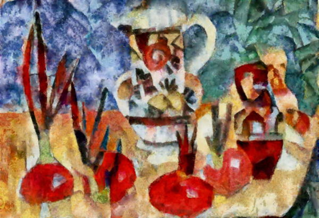 Detail of In the red #10, 2017 by Alex Caminker