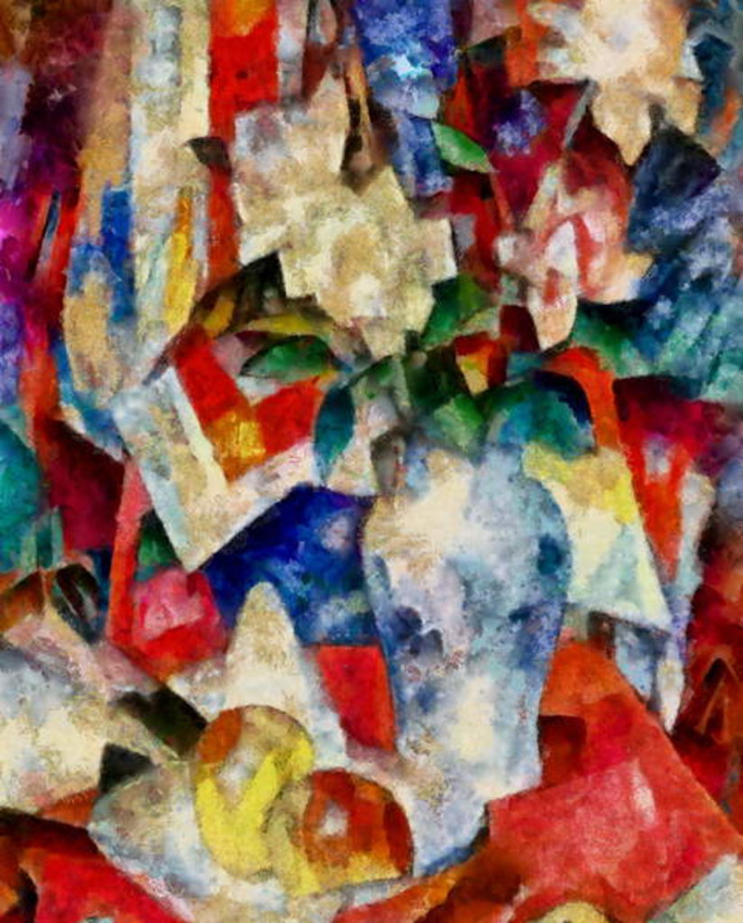 Detail of In the red #26, 2017 by Alex Caminker