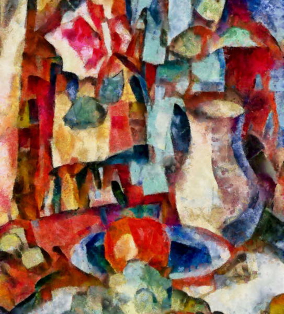 Detail of In the red #18, 2017 by Alex Caminker