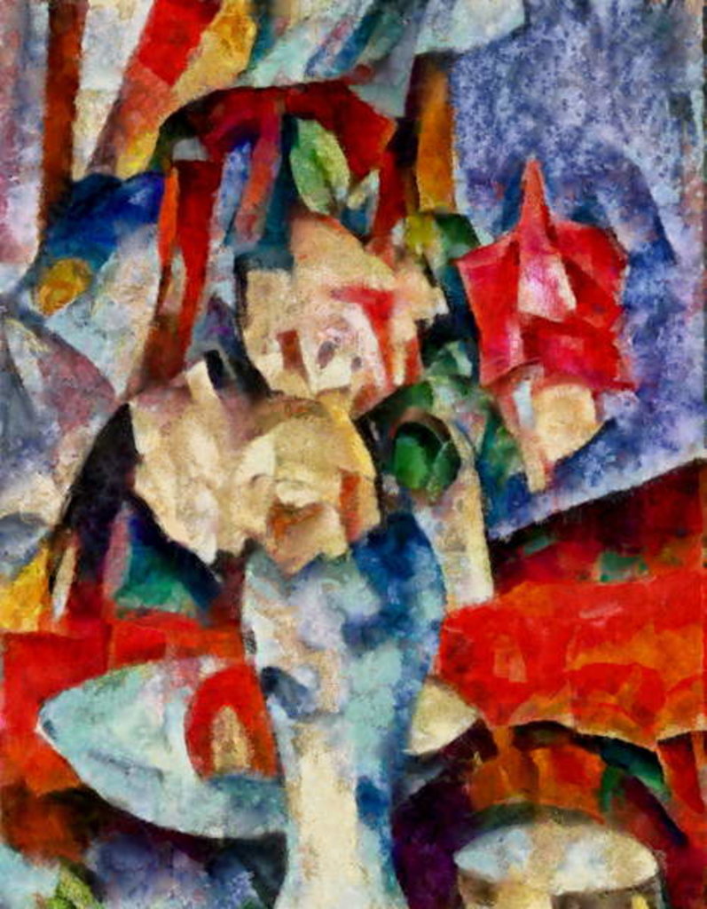 Detail of In the red #20, 2017 by Alex Caminker