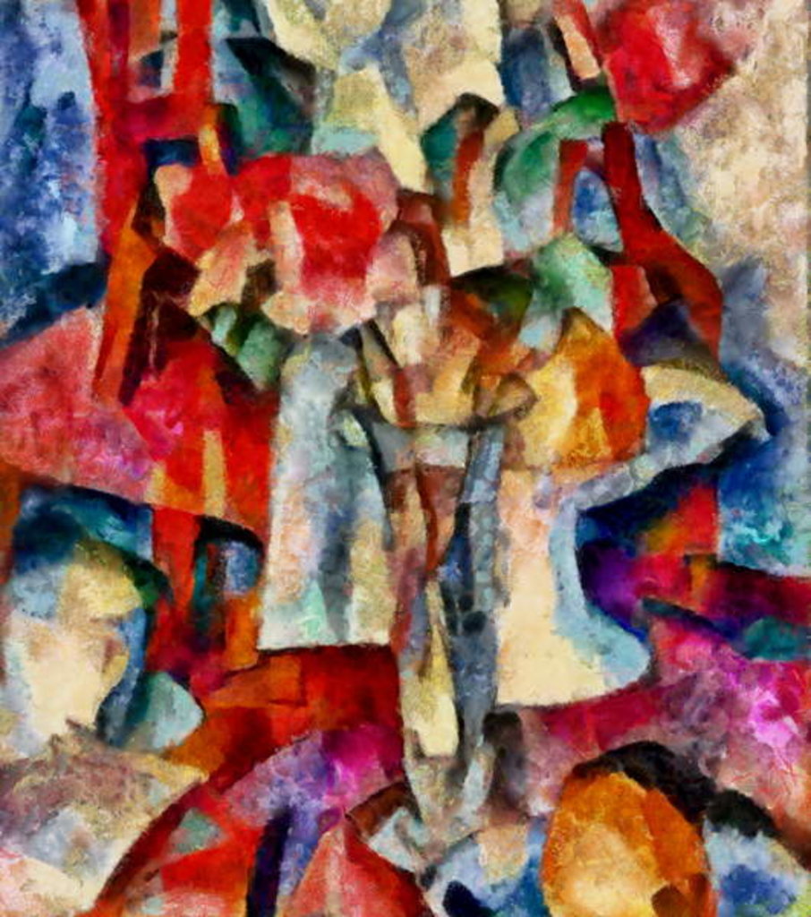 Detail of In the red #22, 2017 by Alex Caminker