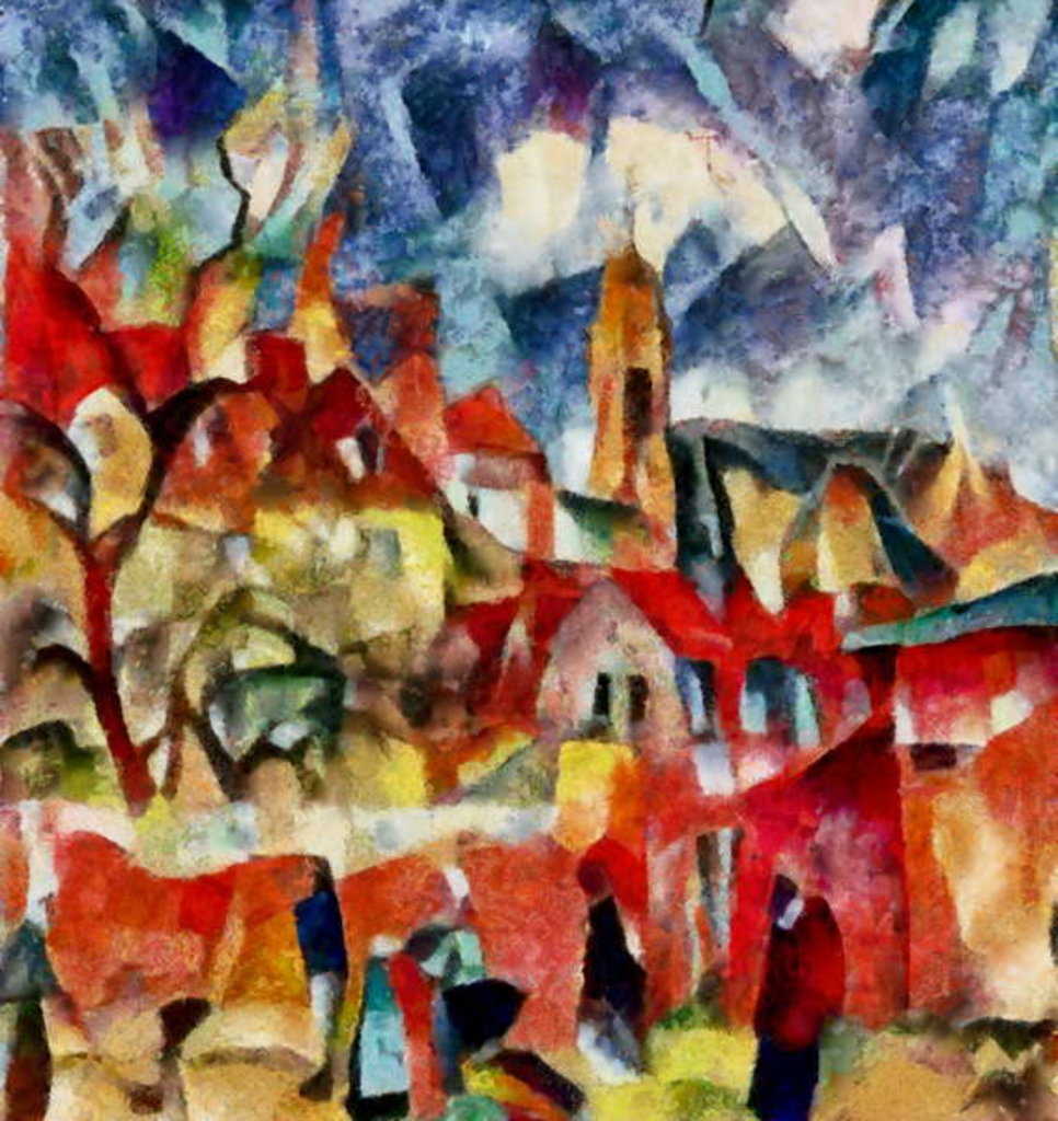 Detail of In the red #6, 2017 by Alex Caminker