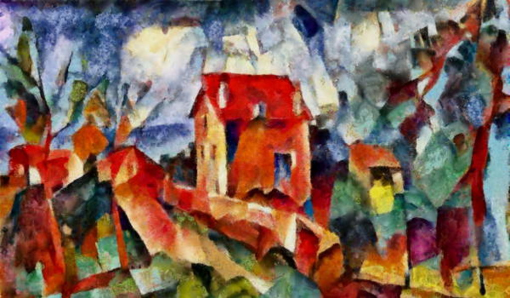 Detail of In the red #7, 2017 by Alex Caminker