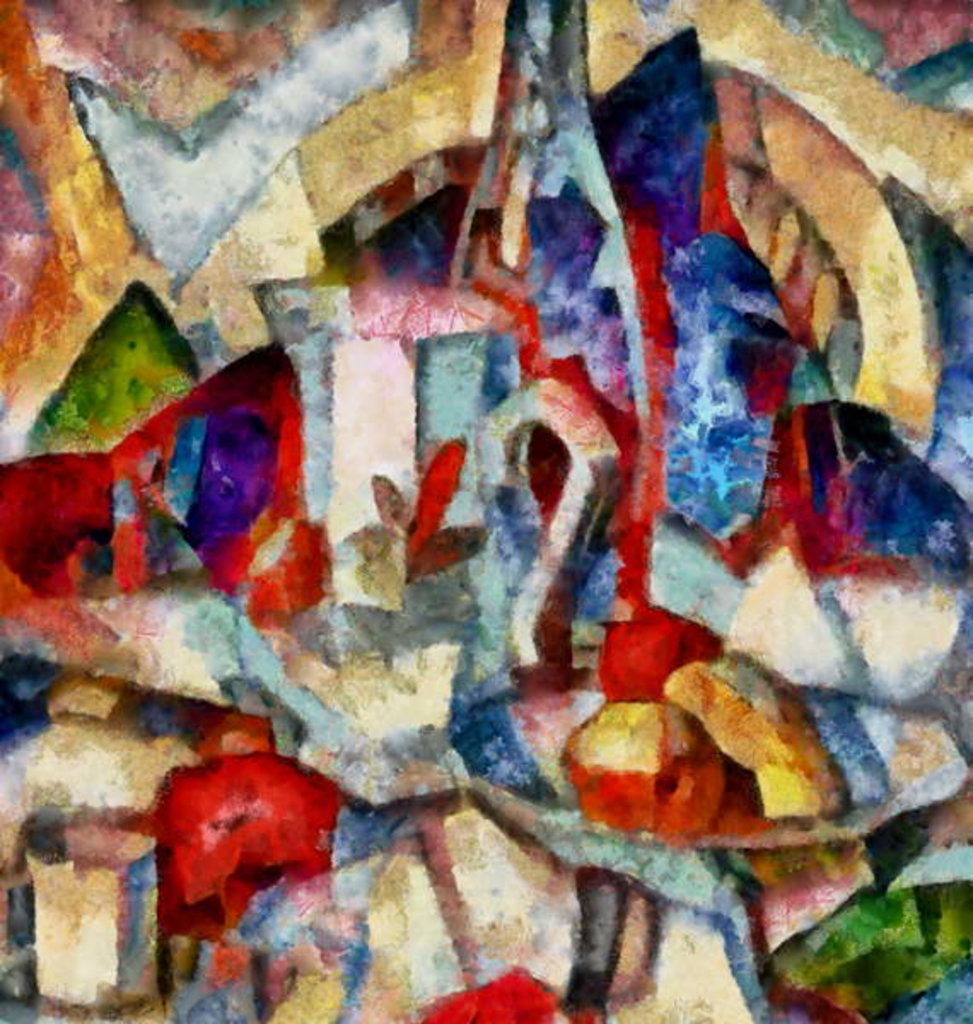 Detail of In the red #27, 2017 by Alex Caminker