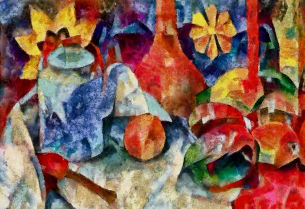 Detail of In the red #23,2017 by Alex Caminker