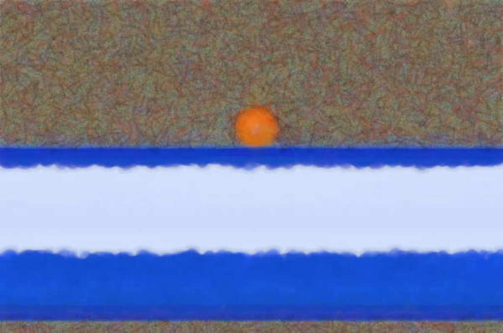 Detail of Sunset, 2017 by Alex Caminker