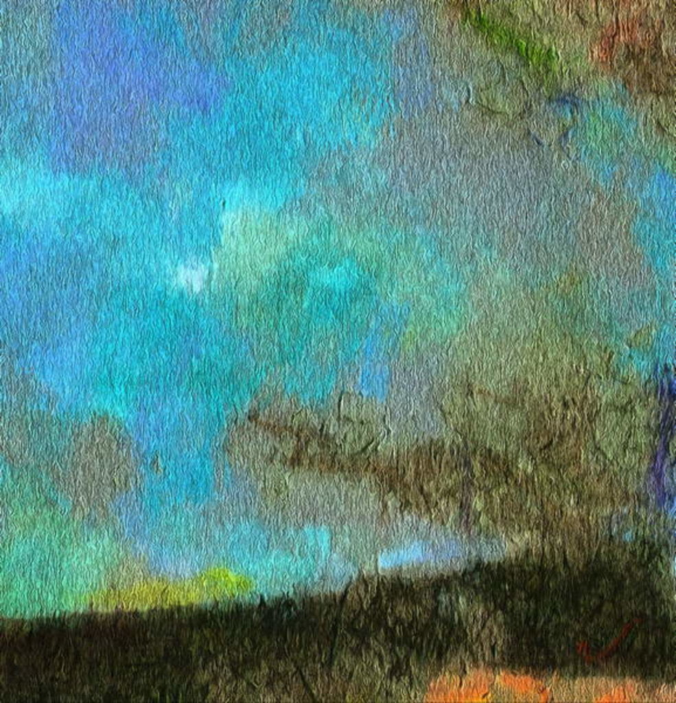 Detail of Bluish black, 2017 by Alex Caminker