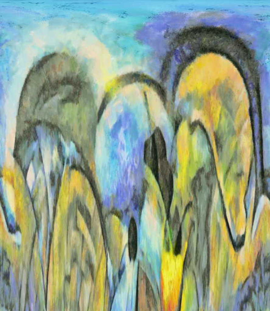 Detail of To the forest, 2017 by Alex Caminker