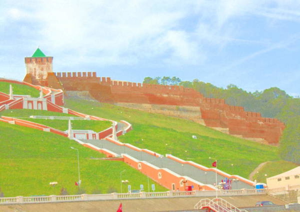 Detail of Fortress on the hill, 2017 by Alex Caminker