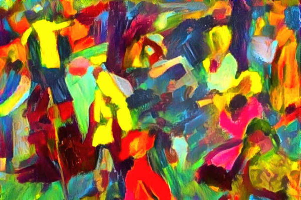 Detail of Throng, 2017 by Alex Caminker