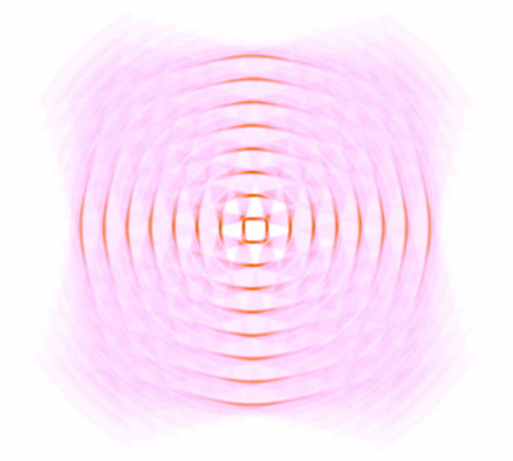 Detail of Optical geometric in pink, 2017 by Alex Caminker