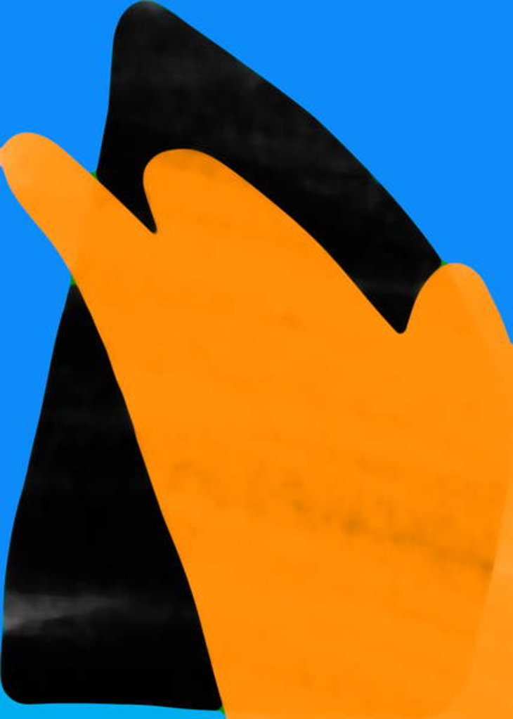 Detail of Mountains and waves, 2017 by Alex Caminker