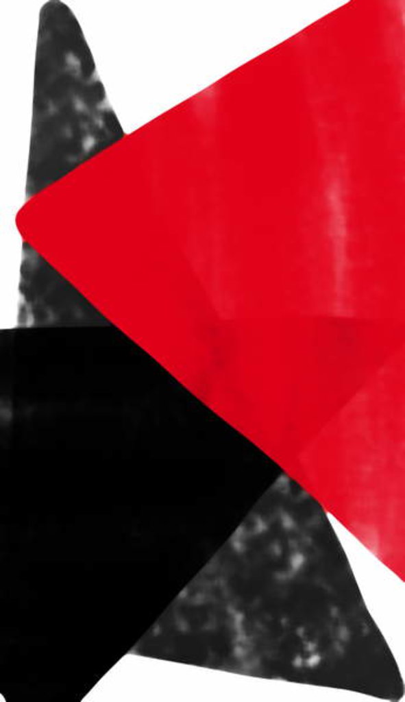 Detail of Red triangle, 2017 by Alex Caminker