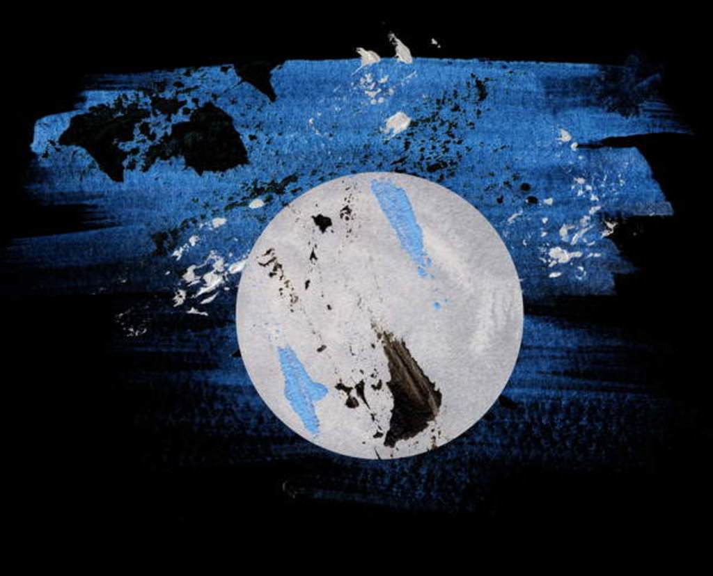 Detail of Moon, 2017 by Alex Caminker