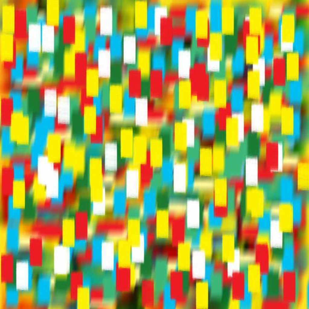 Detail of Vertical puantilism yellow, 2019 by Alex Caminker