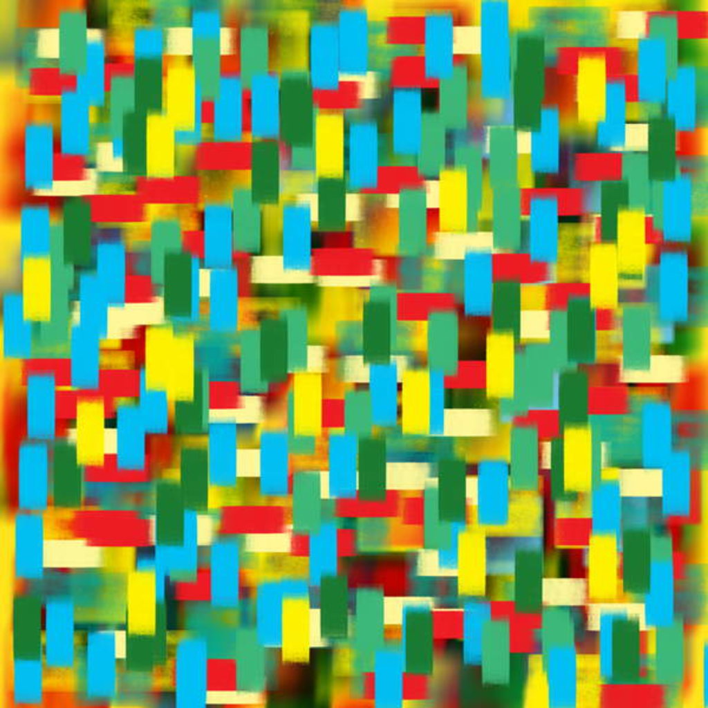 Detail of Vertical puantilism blue, 2019 by Alex Caminker