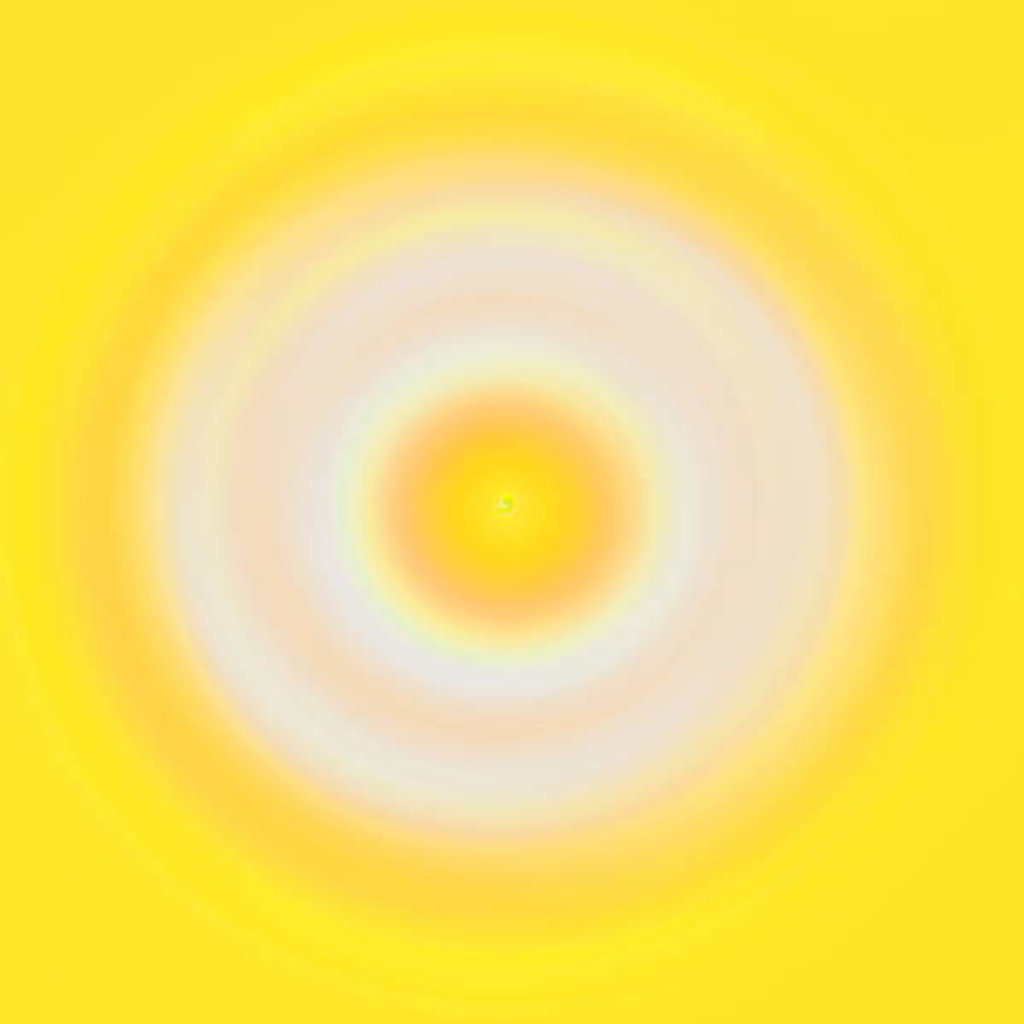 Detail of Yellow dot, 2019 by Alex Caminker