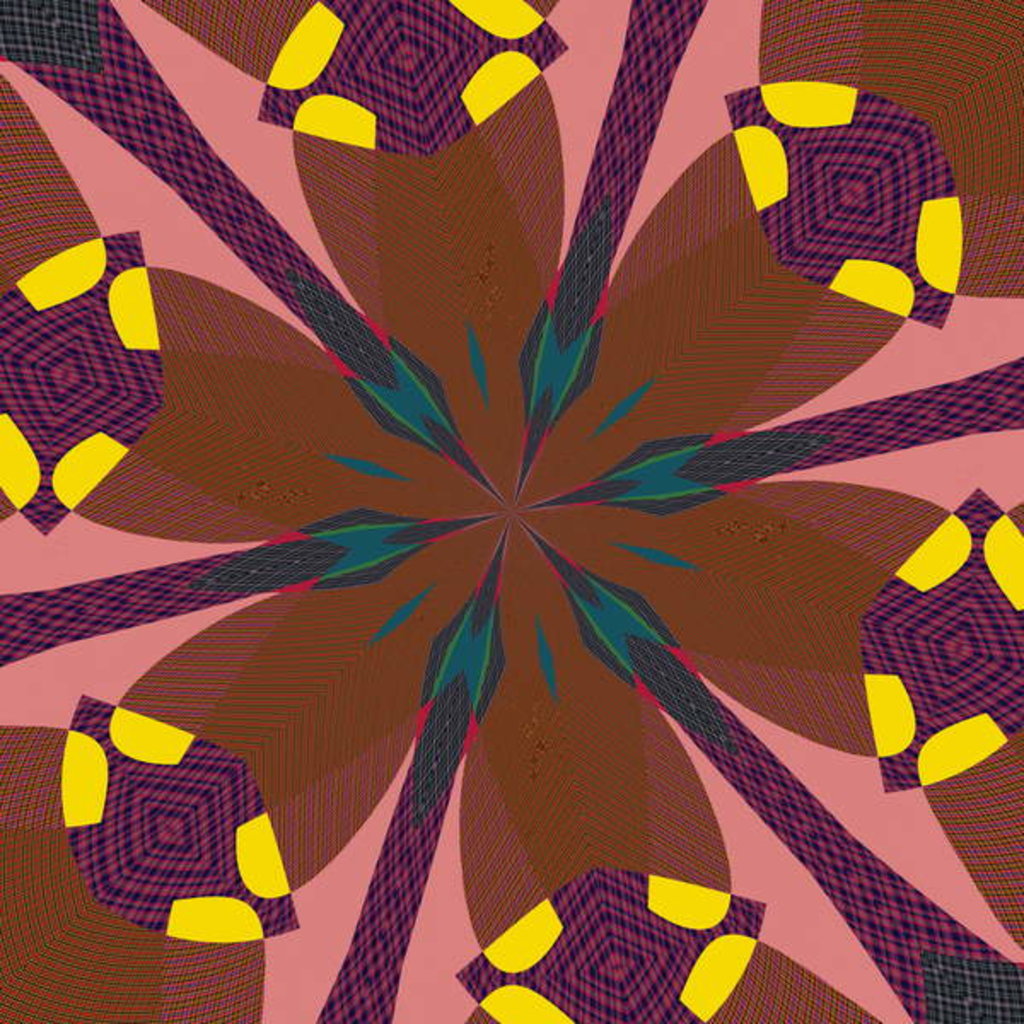 Detail of Bees and clover, 2019 by Alex Caminker